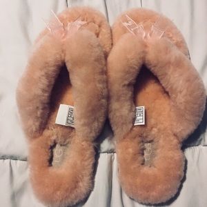UGG slippers lambs wool size 8 pink